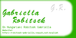 gabriella robitsek business card